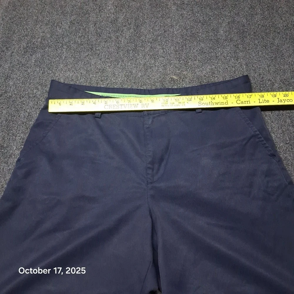 IZOD Golf Shorts Men 34 Blue Classic‎ Chino Summer Wear Outdoor 9
